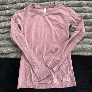 Athleta Mauve Long Sleeve Tee